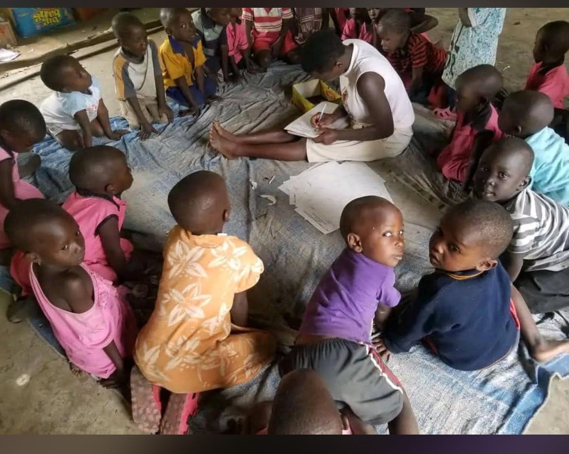 Children sitting together in a circle